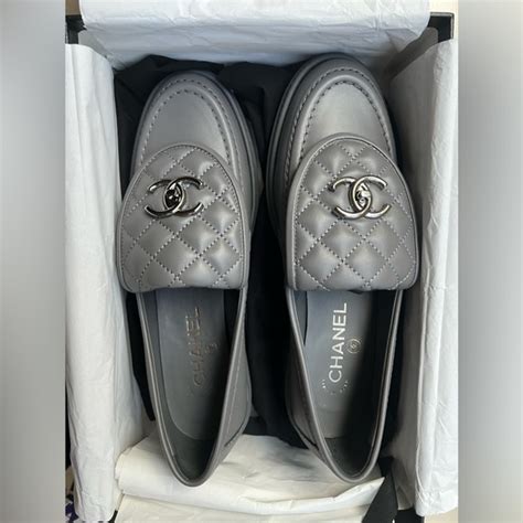 chanel lambskin quilted cc turnlock loafers|chanel backless loafers.